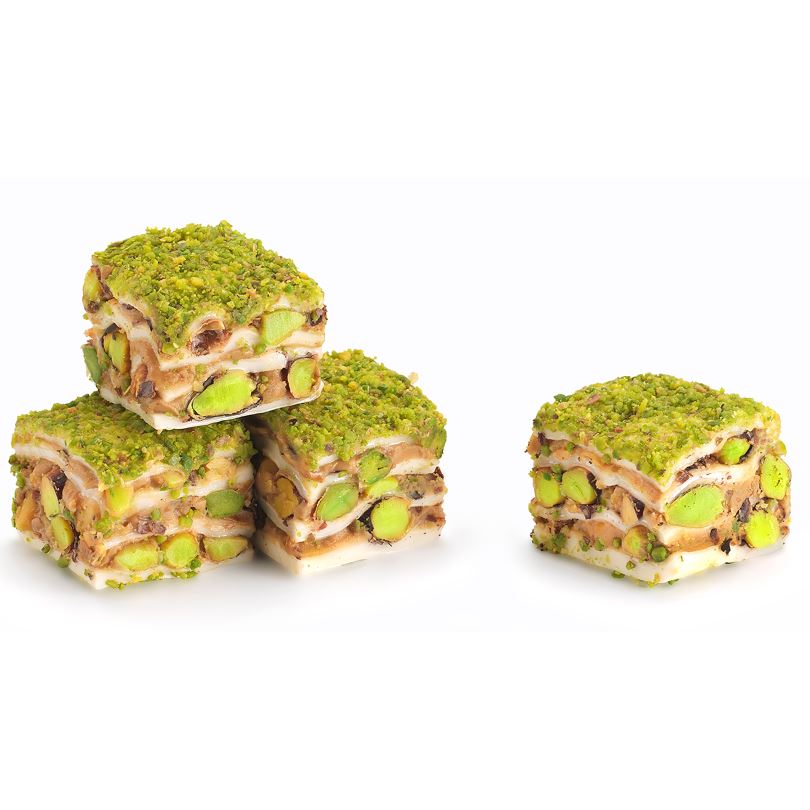 Antep Fıstıklı Lotus Kremalı Antep Kaplı Lokum Baklava 720 Gr