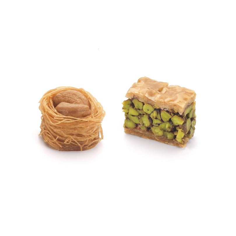 Spesiyal Kajulu Kuş Yuvası & Antep Fıstıklı Mini Baklava 210 Gr